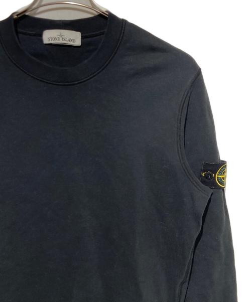 STONE ISLAND（ストーンアイランド）STONE ISLAND (ストーンアイランド) クルーネックスウェット ブラック サイズ:Sの古着・服飾アイテム