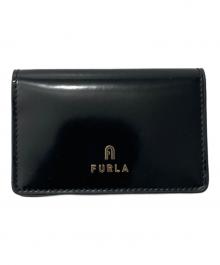 FURLA（フルラ）の古着「カメリアビジネスカードケース」｜ブラック