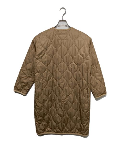 MACKINTOSH PHILOSOPHY（マッキントッシュ フィロソフィー）MACKINTOSH PHILOSOPHY (マッキントッシュ フィロソフィー) ノーカラーキルティングロングコート ベージュ サイズ:38の古着・服飾アイテム