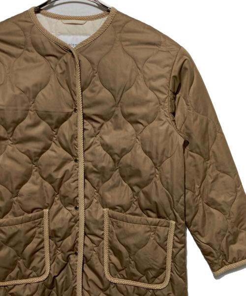 MACKINTOSH PHILOSOPHY（マッキントッシュ フィロソフィー）MACKINTOSH PHILOSOPHY (マッキントッシュ フィロソフィー) ノーカラーキルティングロングコート ベージュ サイズ:38の古着・服飾アイテム