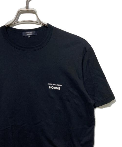 COMME des GARCONS HOMME（コムデギャルソン オム）COMME des GARCONS HOMME (コムデギャルソン オム) 綿天竺 製品プリント S/S T101 ブラック サイズ:XLの古着・服飾アイテム