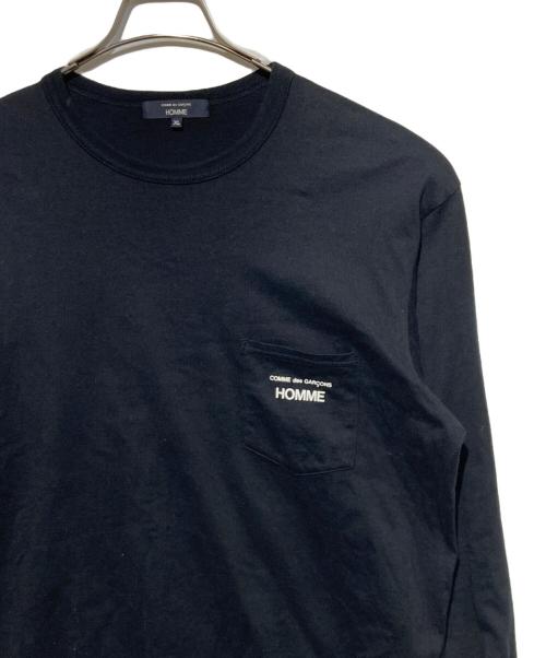 COMME des GARCONS HOMME（コムデギャルソン オム）COMME des GARCONS HOMME (コムデギャルソン オム) HO-T102-051 L/S tee カットソー ブラック サイズ:XLの古着・服飾アイテム