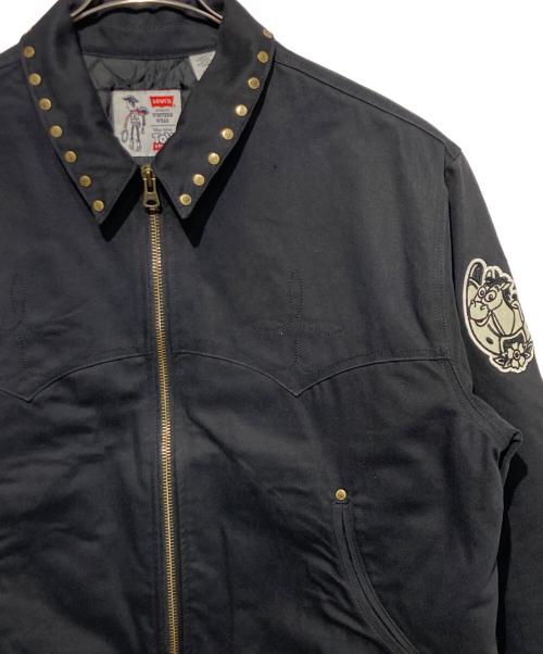 LEVI'S（リーバイス）LEVI'S (リーバイス) TOY STORY (トイストーリー) キルティングウエスタンジャケット ブラック サイズ:ＸＬの古着・服飾アイテム
