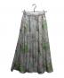 HERALBONY（ヘラルボニー）の古着「サテンスカート「サクラ」」｜グレー×グリーン