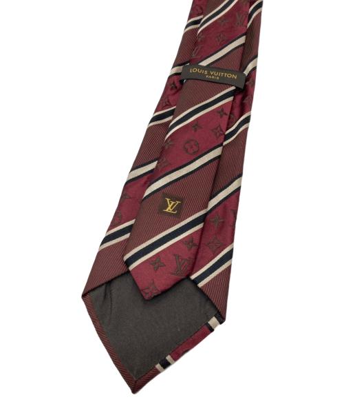 LOUIS VUITTON（ルイ ヴィトン）LOUIS VUITTON (ルイ ヴィトン) モノグラム柄レジメンタルタイ ボルドー サイズ:　の古着・服飾アイテム