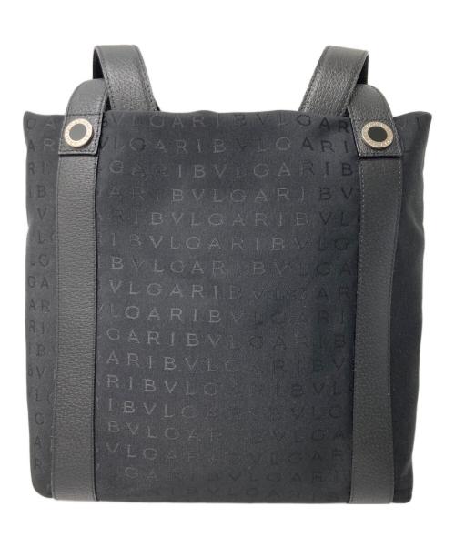 BVLGARI（ブルガリ）BVLGARI (ブルガリ) ロゴマニアトートバッグ ブラックの古着・服飾アイテム