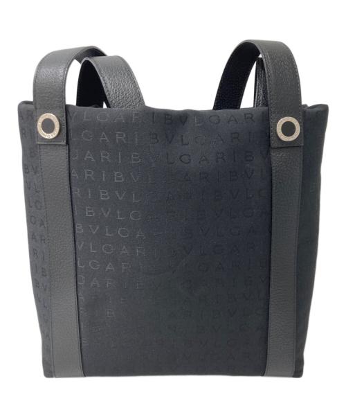 BVLGARI（ブルガリ）BVLGARI (ブルガリ) ロゴマニアトートバッグ ブラックの古着・服飾アイテム