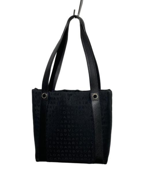 BVLGARI（ブルガリ）BVLGARI (ブルガリ) ロゴマニアトートバッグ ブラックの古着・服飾アイテム
