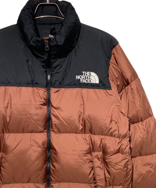 THE NORTH FACE（ザ ノース フェイス）THE NORTH FACE (ザ ノース フェイス) NUPTSE JACKET　ヌプシジャケット ブラウン×ブラック サイズ: XLの古着・服飾アイテム