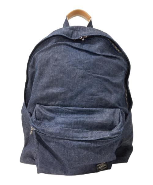 PORTER（ポーター）PORTER (ポーター) DAYPACK WASHED インディゴの古着・服飾アイテム