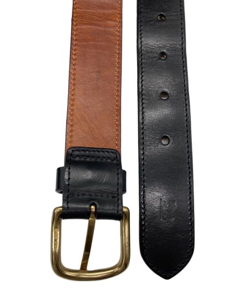 GIORGIO ARMANI（ジョルジョアルマーニ）GIORGIO ARMANI (ジョルジョアルマーニ) レザーベルト ブラック サイズ:90/36の古着・服飾アイテム