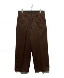 MONITALY（モニタリー）の古着「WESTERN WIDE PANTS」｜ブラウン