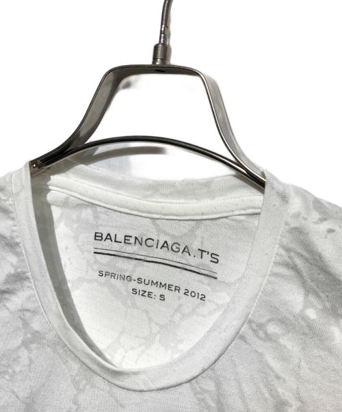 BALENCIAGA（バレンシアガ）BALENCIAGA (バレンシアガ) スタッズショルダーマーブルメッシュ ホワイト サイズ:Sの古着・服飾アイテム