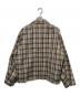 AURALEE (オーラリー) DOUBLE FACE CHECK ZIP BLOUSON ブラウン サイズ:4：30000円