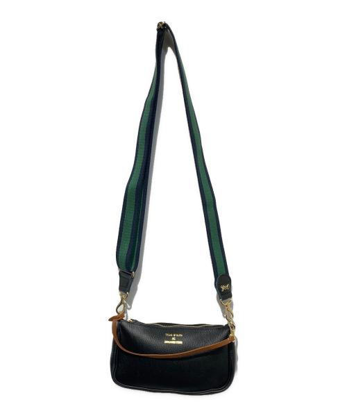 YOUNG & OLSEN The DRYGOODS STORE（ヤングアンドオルセン ザ ドライグッズストア）YOUNG & OLSEN The DRYGOODS STORE (ヤングアンドオルセン ザ ドライグッズストア) FRAMeWORK (フレームワーク) ストラップ付2WAYポーチ ブラックの古着・服飾アイテム