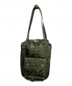 PORTER×MACKINTOSHポーター×マッキントッシュ）の古着「COLOR BLOCK MINI BUCKET TOTE」｜グリーン