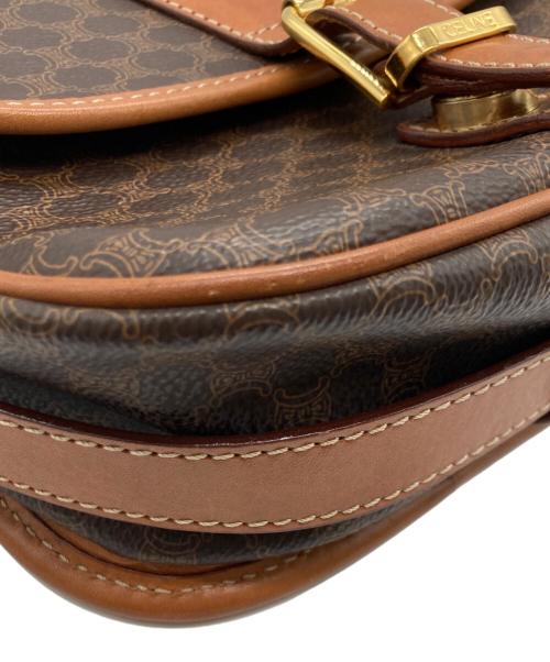 CELINE（セリーヌ）CELINE (セリーヌ) マカダム柄ショルダーバッグ ブラウンの古着・服飾アイテム