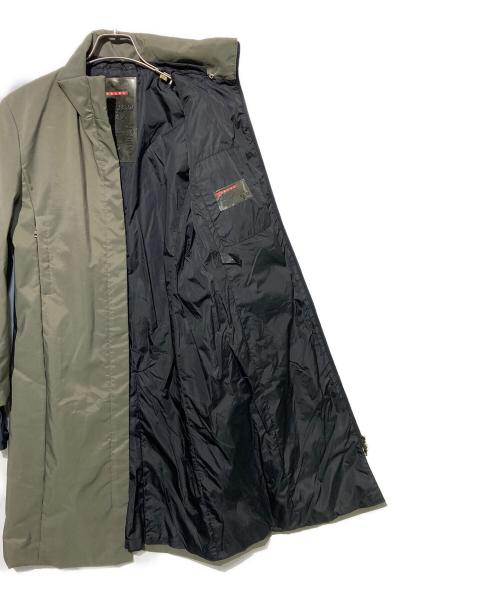 PRADA SPORTS（プラダスポーツ）PRADA SPORTS (プラダスポーツ) スタンドカラー中綿コート オリーブ サイズ:42の古着・服飾アイテム