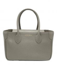 A.D.M.J.（エーディーエムジェイ）の古着「レザーミニトートバッグ」｜グレー