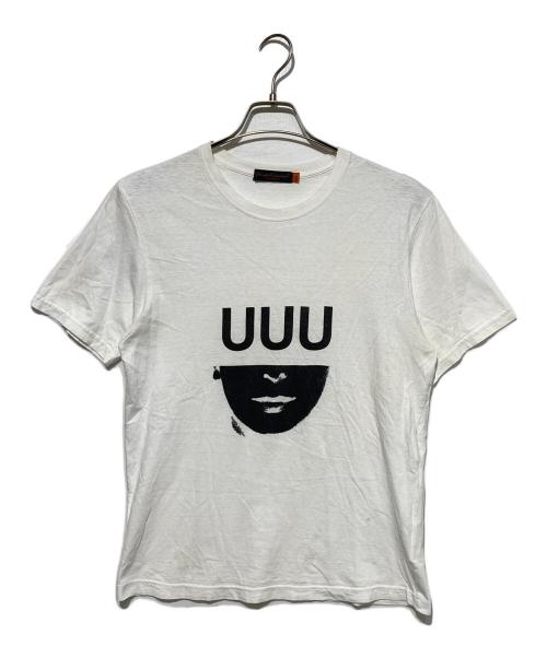 UNDERCOVERISM（アンダーカバーイズム）UNDERCOVERISM (アンダーカバーイズム) UUUフェイスプリントTシャツ ホワイト サイズ:2の古着・服飾アイテム