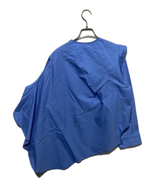 KOLOR（カラー）KOLOR (カラー) ポリエステルコットンブロード変形シャツ ブルー サイズ:1の古着・服飾アイテム