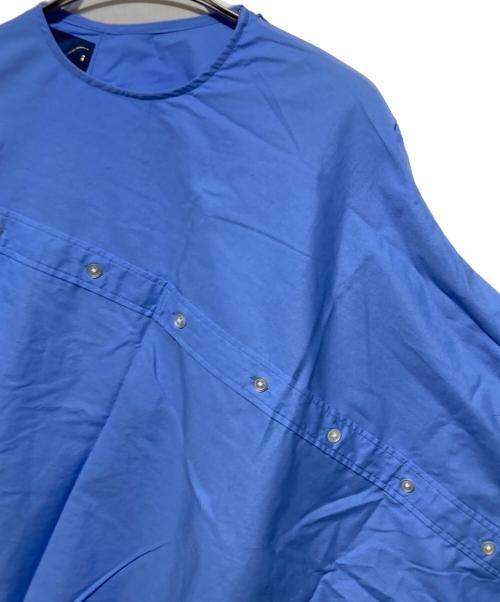 KOLOR（カラー）KOLOR (カラー) ポリエステルコットンブロード変形シャツ ブルー サイズ:1の古着・服飾アイテム