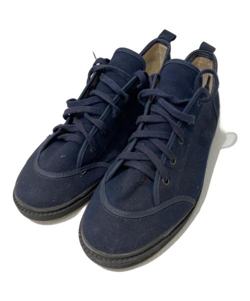 Yohji Yamamoto pour homme（ヨウジヤマモト プールオム）Yohji Yamamoto pour homme (ヨウジヤマモト プールオム) キャンバススニーカー ネイビー サイズ:Lの古着・服飾アイテム