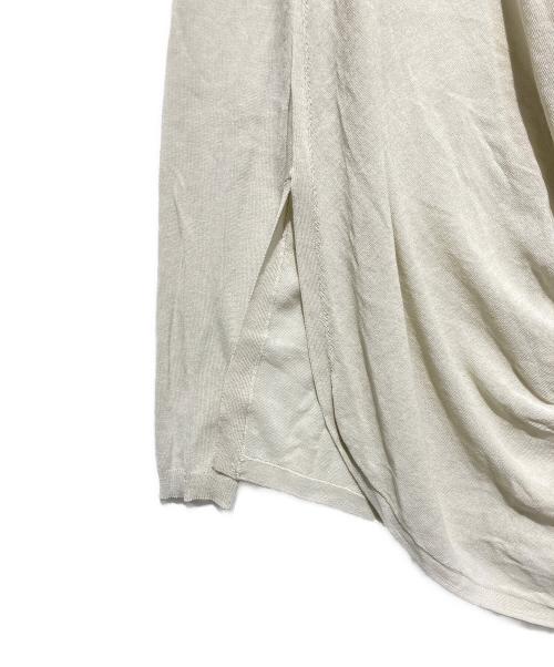 RICK OWENS（リックオウエンス）RICK OWENS (リックオウエンス) ドレープロングニット ベージュ サイズ:Sの古着・服飾アイテム