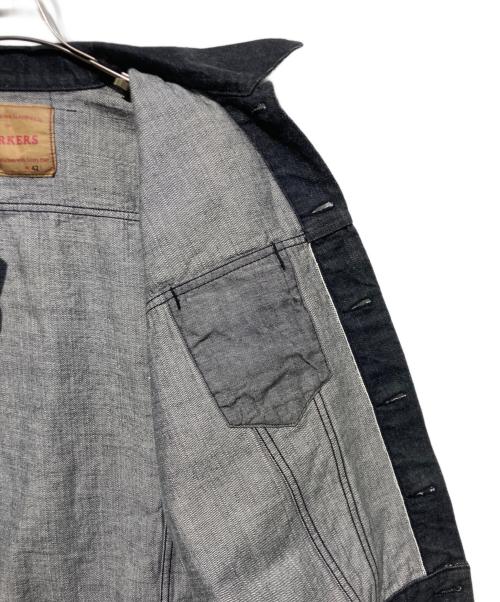 WORKERS（ワーカーズ）WORKERS (ワーカーズ) Lot 857 BLACK RAW DENIM デニムジャケット ブラウン サイズ:42の古着・服飾アイテム