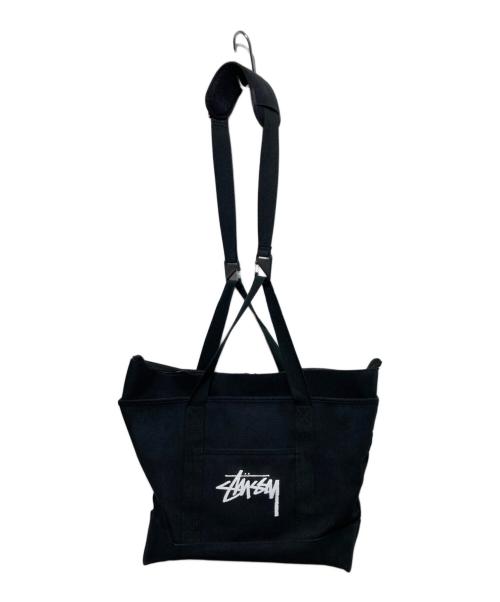 stussy（ステューシー）stussy (ステューシー) NIKE (ナイキ) TOTE BAG 2WAY バッグ ブラックの古着・服飾アイテム