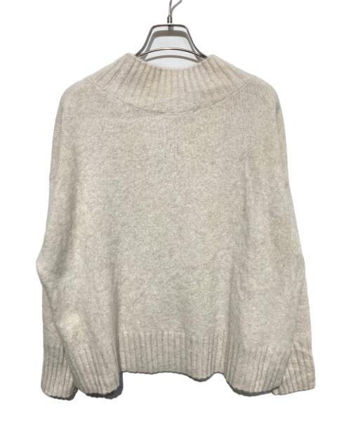 BEARDSLEY（ビアズリー）BEARDSLEY (ビアズリー) FOXアルパカボトルネックニット ベージュ サイズ:Freeの古着・服飾アイテム