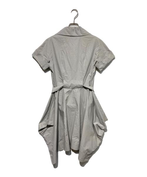 Vivienne Westwood RED LABEL（ヴィヴィアンウエストウッドレッドレーベル）Vivienne Westwood RED LABEL (ヴィヴィアンウエストウッドレッドレーベル) ベルト付半袖シャツワンピース グレー サイズ:2の古着・服飾アイテム