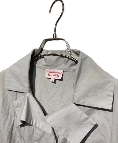 Vivienne Westwood RED LABEL（ヴィヴィアンウエストウッドレッドレーベル）Vivienne Westwood RED LABEL (ヴィヴィアンウエストウッドレッドレーベル) ベルト付半袖シャツワンピース グレー サイズ:2の古着・服飾アイテム