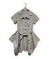Vivienne Westwood RED LABEL（ヴィヴィアンウエストウッドレッドレーベル）の古着「ベルト付半袖シャツワンピース」｜グレー