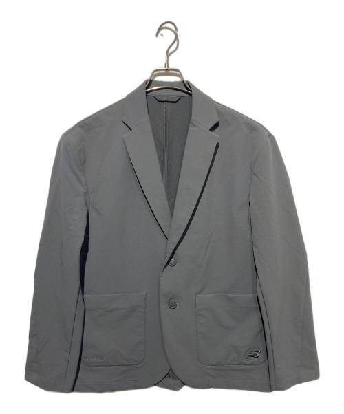 NEW BALANCE（ニューバランス）NEW BALANCE (ニューバランス) NB GREY シングルジャケット グレー サイズ:Lの古着・服飾アイテム