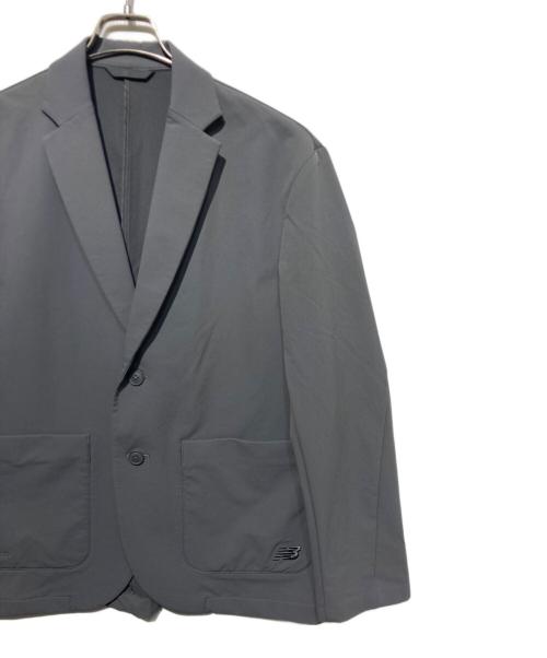 NEW BALANCE（ニューバランス）NEW BALANCE (ニューバランス) NB GREY シングルジャケット グレー サイズ:Lの古着・服飾アイテム