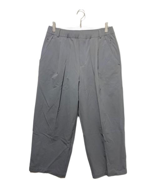 NEW BALANCE（ニューバランス）NEW BALANCE (ニューバランス) NB GREY ワイド パンツ グレー サイズ:Lの古着・服飾アイテム