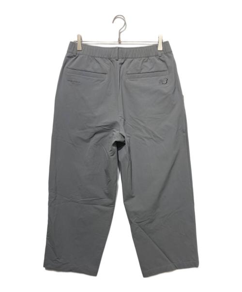 NEW BALANCE（ニューバランス）NEW BALANCE (ニューバランス) NB GREY ワイド パンツ グレー サイズ:Lの古着・服飾アイテム