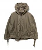 journal standard luxeジャーナルスタンダード ラックス）の古着「メモリータフタ フードブルゾン」｜ブラウン