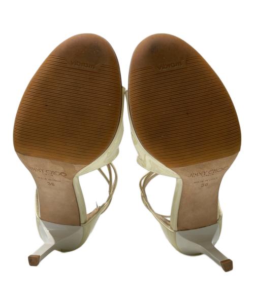 JIMMY CHOO（ジミーチュウ）JIMMY CHOO (ジミーチュウ) ストラップサンダル オフホワイト サイズ:36の古着・服飾アイテム