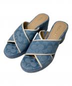 COACHコーチ）の古着「スローン エスパドリーユ」｜ブルー