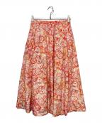 HERALBONYヘラルボニー）の古着「フレアスカート「タイトル不明」」｜ピンク