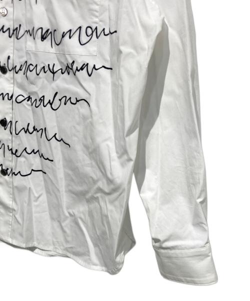 HERALBONY（ヘラルボニー）HERALBONY (ヘラルボニー) レギュラーカラーシャツ「heart-mm2024」 ホワイト サイズ:Mの古着・服飾アイテム