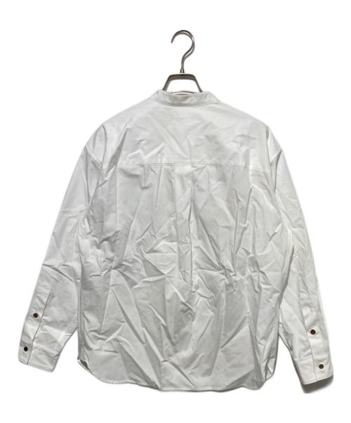 HERALBONY（ヘラルボニー）HERALBONY (ヘラルボニー) バンドカラーシャツ「kin-mm2024」 ホワイト サイズ:Mの古着・服飾アイテム