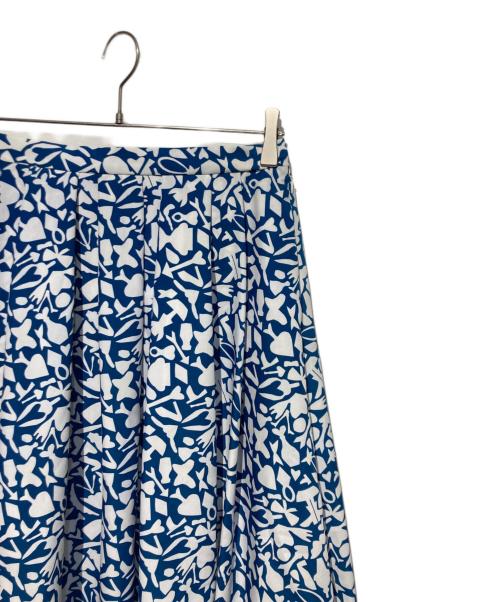 HERALBONY（ヘラルボニー）HERALBONY (ヘラルボニー) フレアスカート「アオの世界」 ブルー サイズ:Mの古着・服飾アイテム