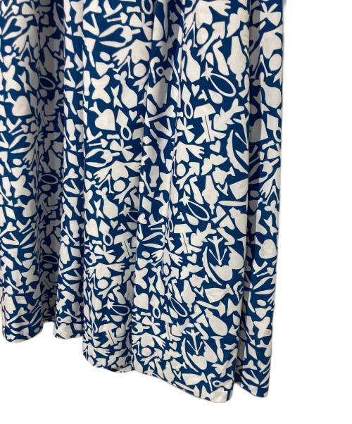 HERALBONY（ヘラルボニー）HERALBONY (ヘラルボニー) フレアスカート「アオの世界」 ブルー サイズ:Mの古着・服飾アイテム