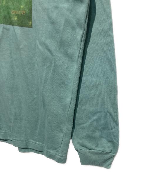 HERALBONY（ヘラルボニー）HERALBONY (ヘラルボニー) Light Weight スウェットクルー「水滴と表層」 グリーン サイズ:XLの古着・服飾アイテム