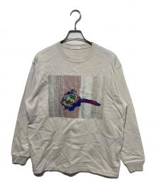 HERALBONY（ヘラルボニー）の古着「Light Weight スウェットクルー「街の花」」｜ベージュ