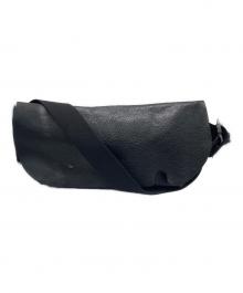 Uni&co.（ユニアンドコー）の古着「レザーメッセンジャーバッグ」｜ブラック