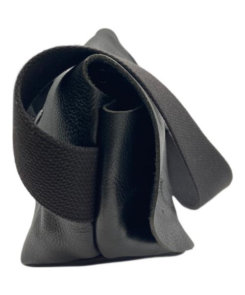 Uni&co.（ユニアンドコー）Uni&co. (ユニアンドコー) レザーメッセンジャーバッグ ブラックの古着・服飾アイテム